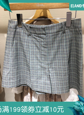 专柜现货Roem2019秋新款女士时尚复古潮流气质格纹短裤RCTC93805S