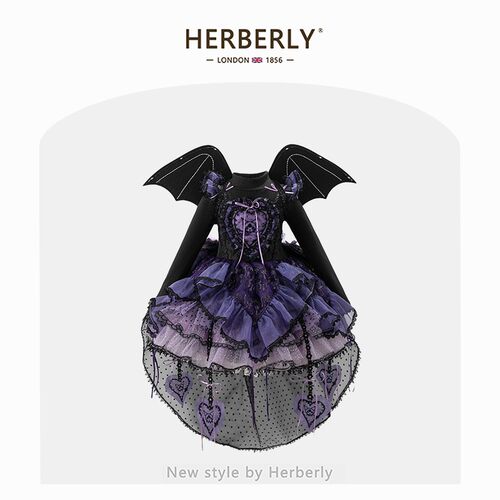 赫柏莉HERBERRY女童库洛米蓬蓬裙春秋小女孩洛丽塔生日礼服公主裙