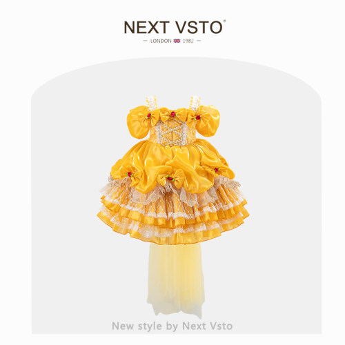 NEXTVSTO女童连衣裙公主裙夏季