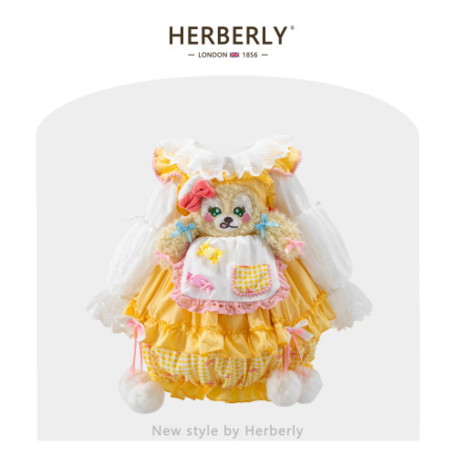 赫柏莉HERBERRY女童厨师狗饼饼公主裙春秋卡通小女孩洛丽塔蓬蓬裙