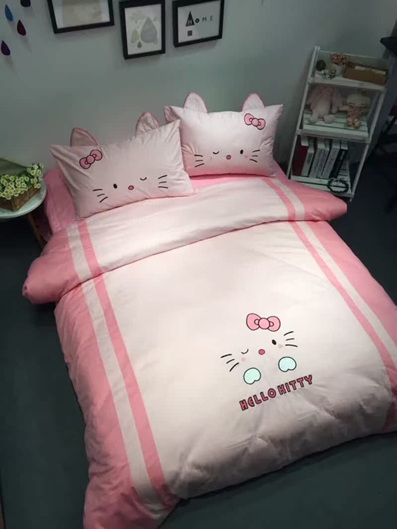 º«¹úÓ¡¼ÓÐ廨Á¢Ì忨ͨhellokittyÈ«ÃÞËļþÌ×´²ÉÏÓÃÆ·¶ùͯ´²µ¥±»Ì×