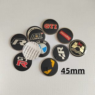 方向盘贴标 兔子 GTI 45mm标 适用于方向盘标汽车个性 狼堡 改装