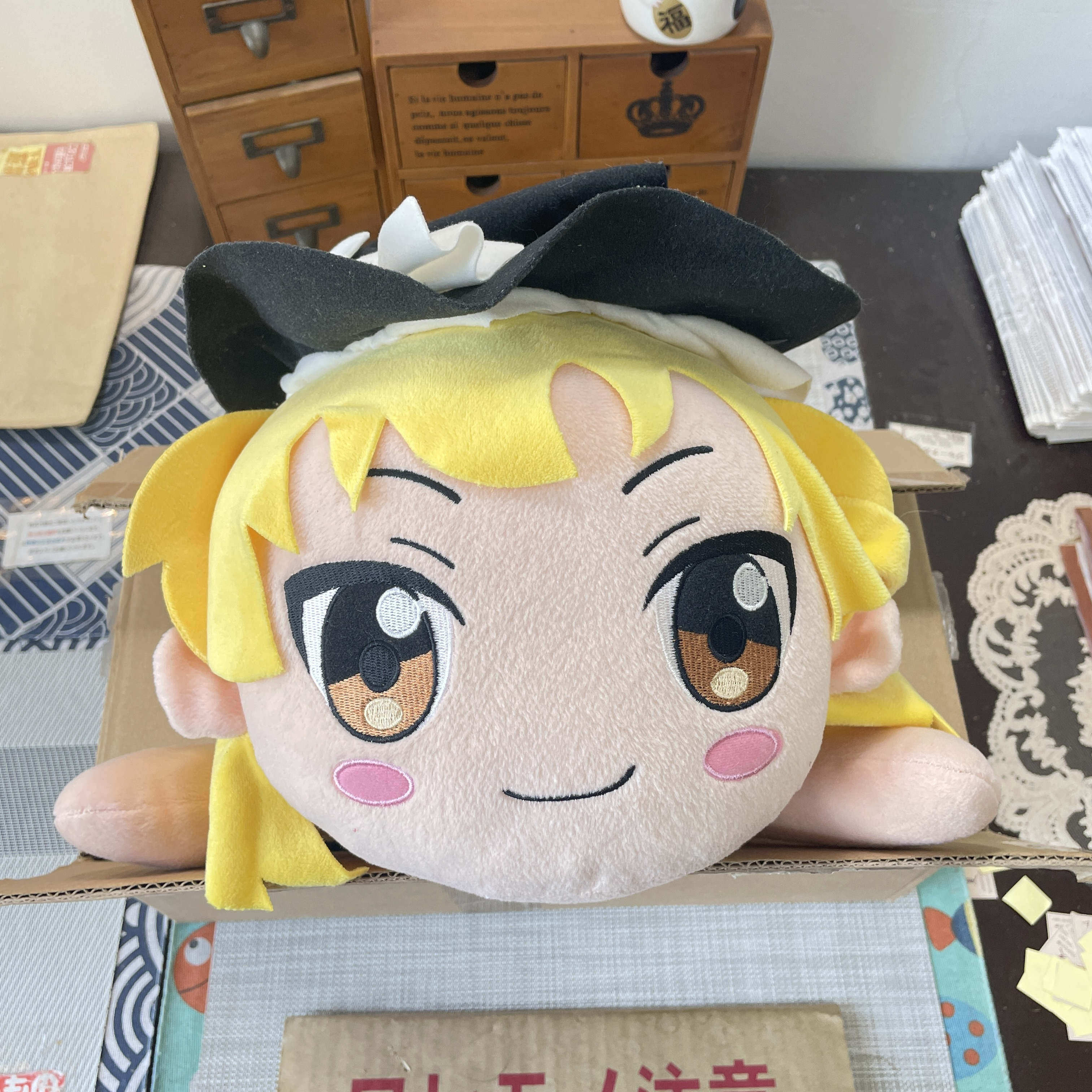 现货 东方Project 雾雨魔理沙 趴趴 毛绒 玩偶 大趴趴 毛绒 公仔