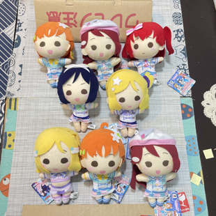 官谷日购正版 lovelive 水团 校服 公仔 玩偶 毛绒玩具 努努