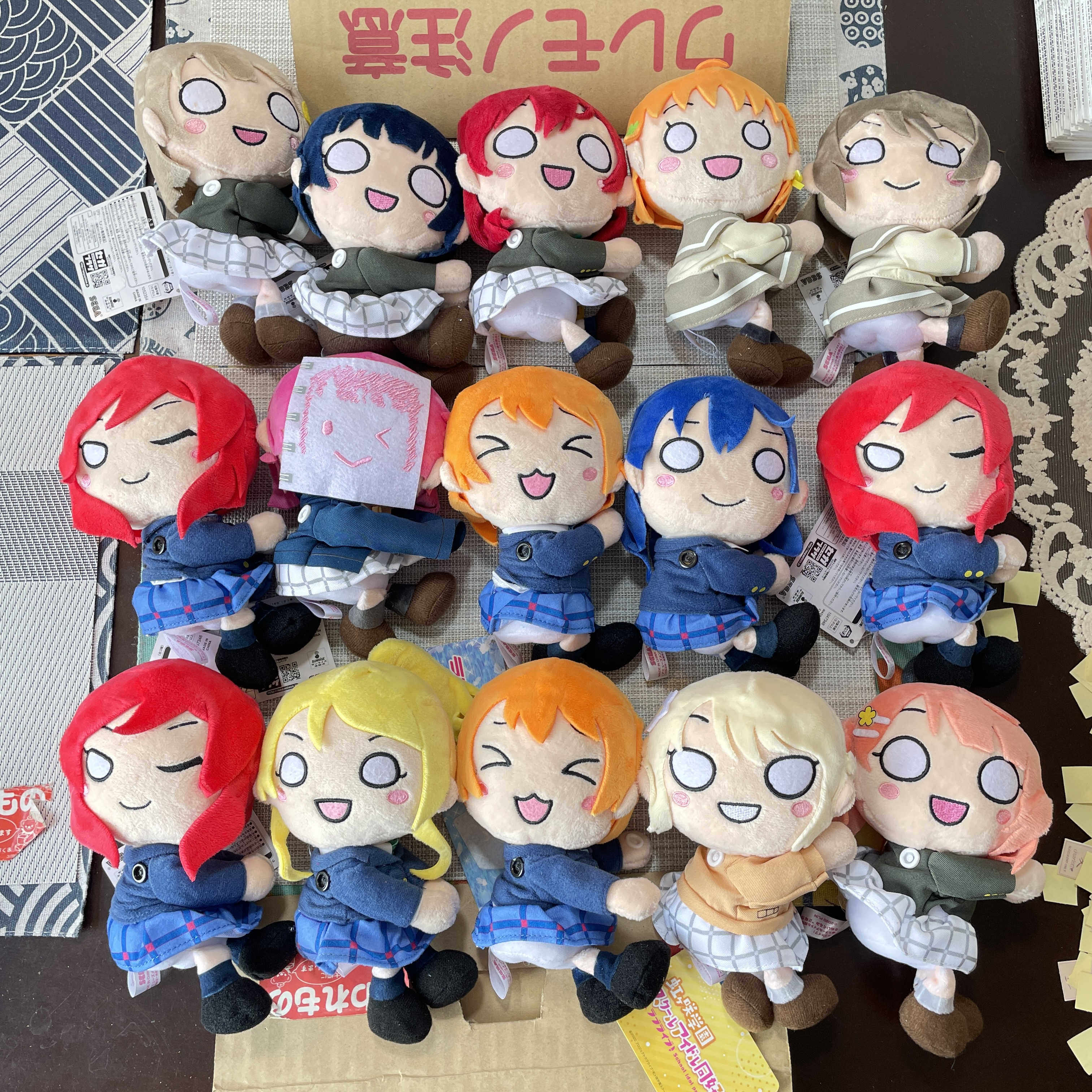 官谷日购正版 lovelive 抱抱 小号 公仔 玩偶 毛绒玩具 约15cm