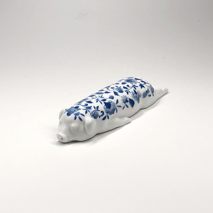 不仁斋 薛继业 手作 雕塑 摆件 文房墨床 新款趴猪摆件潮玩