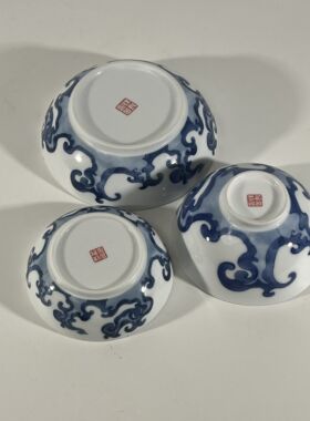 不仁斋 人气新款釉中贴花青花云纹 青花盘 餐盘 餐具