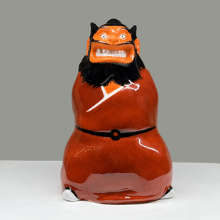 不仁斋 薛继业 陶瓷雕塑系列特大号钟馗大号背手剑钟馗潮玩摆件