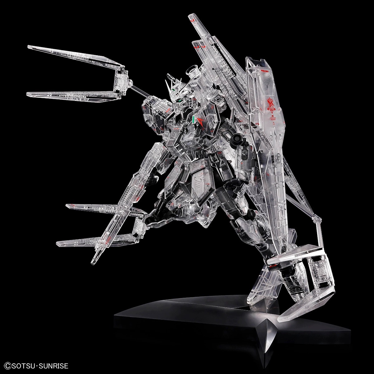 万代 MG 1/100 基地限定牛高达Ver.Ka机械透明ν RX-93沙扎比高达