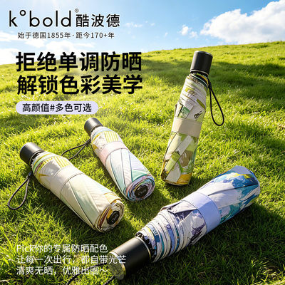 KOBOLD碳纤维黑胶大伞面晴雨伞