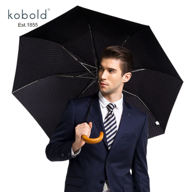 枫木德kobold雨伞男士经典二折伞
