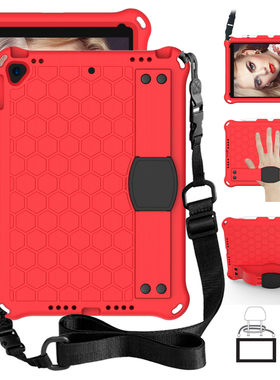 10.2寸防摔平板壳适用苹果iPad9/8/7代电脑保护套Pro10.5英寸EVA底壳便携挂绳肩带户外便携Air3代质量轻