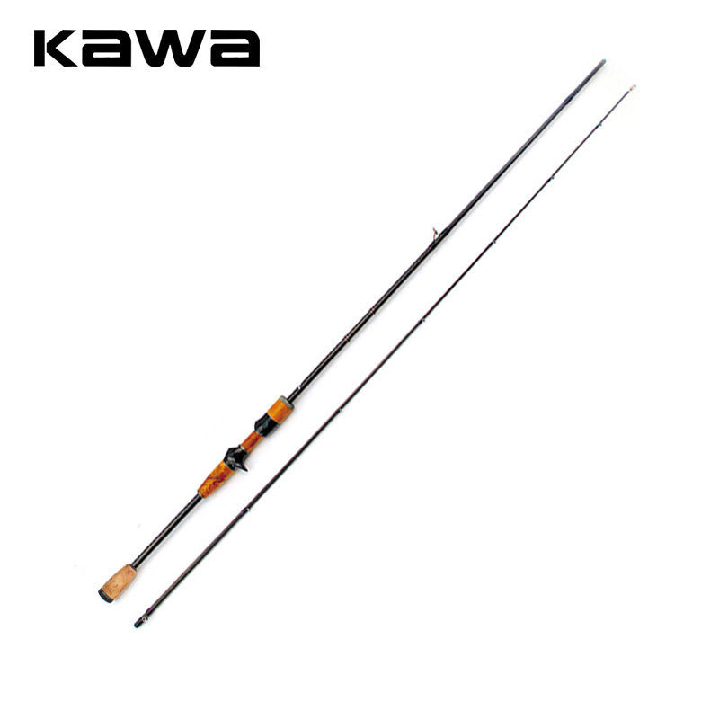 KAWA路亚竿王者二代全富士高碳素超轻硬远投枫木手把二节竿独节竿