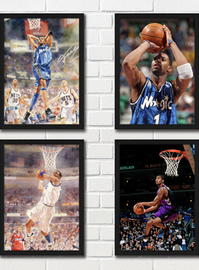 Tracy McGrady 麦迪海报装饰画T-Mac火箭魔术NBA篮球球星周边壁画