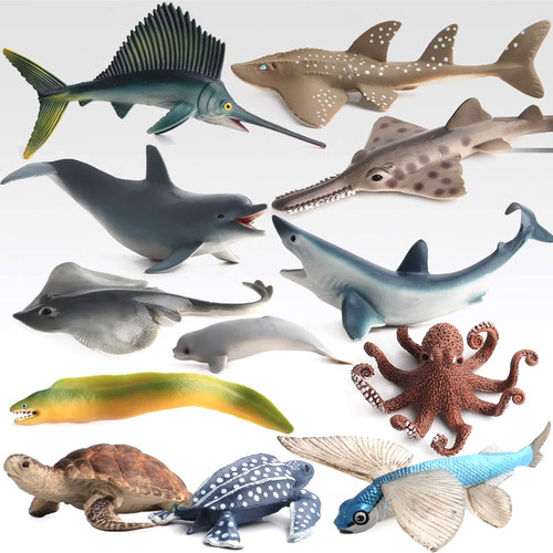 50种海洋动物仿真摆件玩具