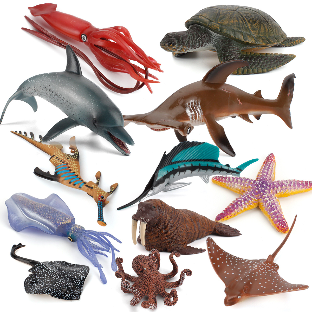 12种海洋动物模型玩具