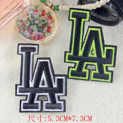 MLB美国职棒联盟Los Angeles Dodgers 服装饰贴布贴花徽章LA刺绣