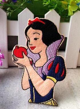 (Snow White)白雪公主和七个小矮人 迪士尼卡通 布贴补丁衣服刺绣