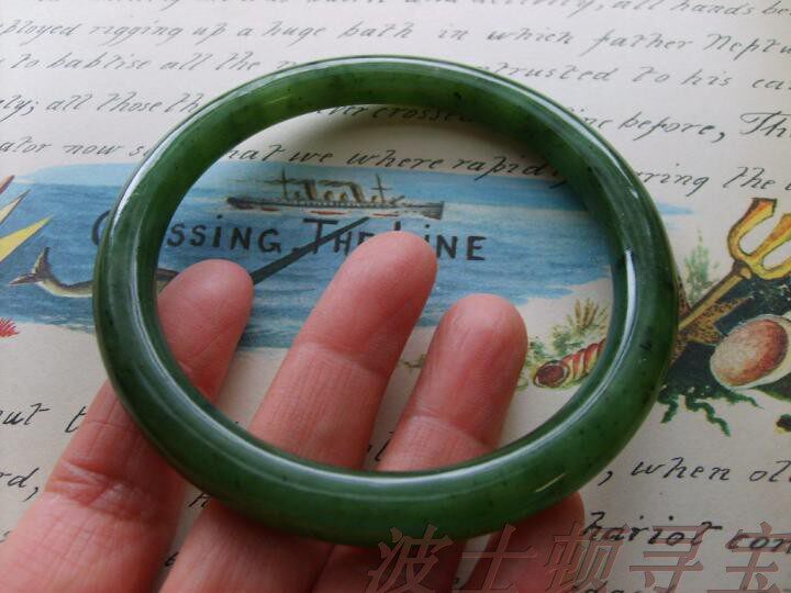 天然老碧玉手镯 天然碧玉