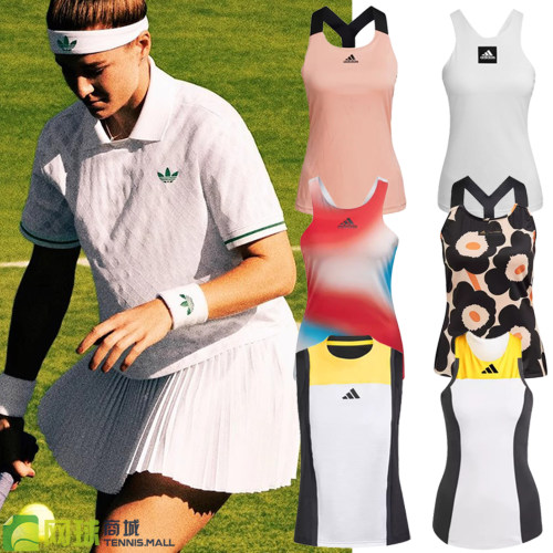 adidas阿迪达斯网球服女25年王欣瑜法网polo运动T恤背心短袖上衣
