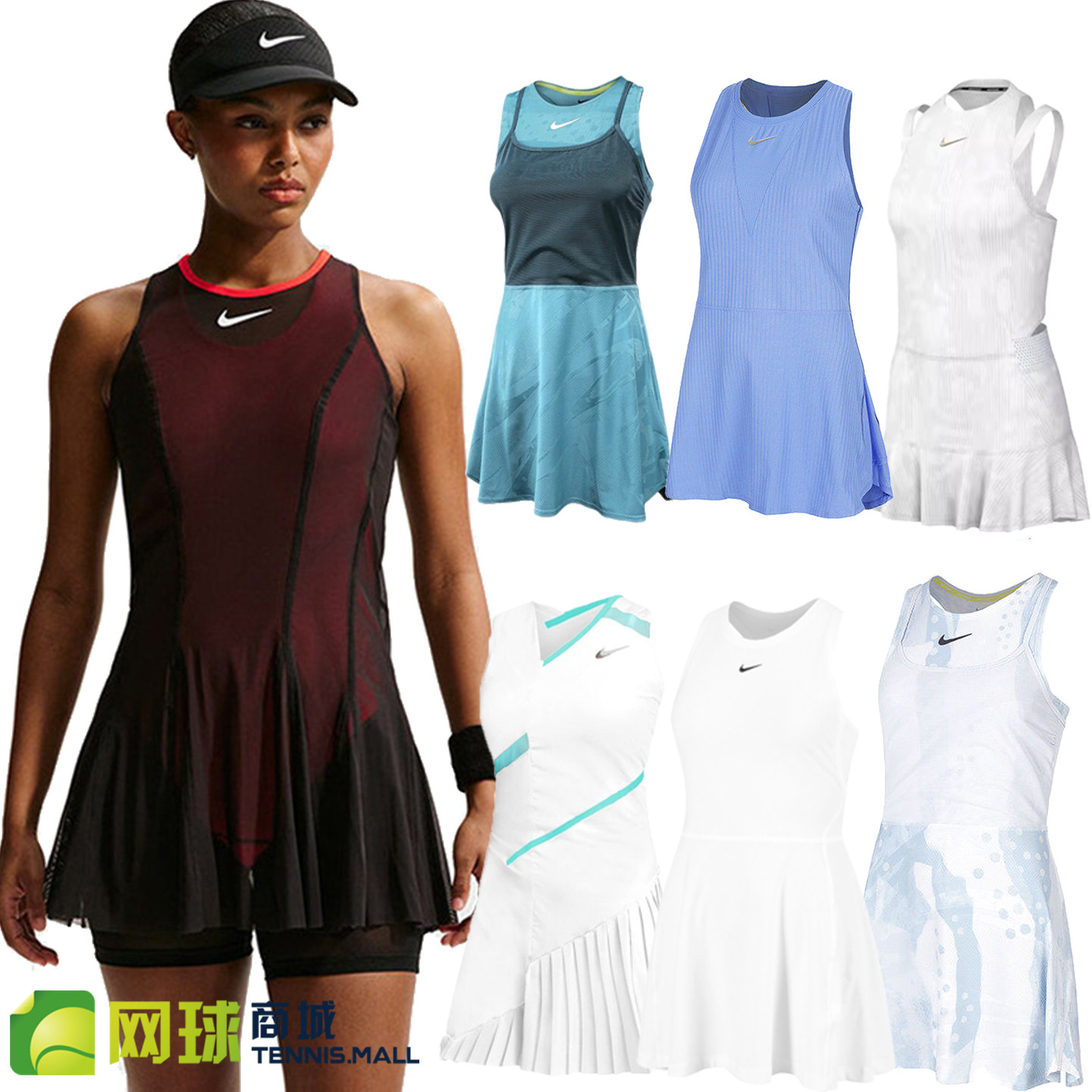 Nike耐克网球服女26年法网郑钦文萨巴伦卡连衣裙羽毛球套装IV5702