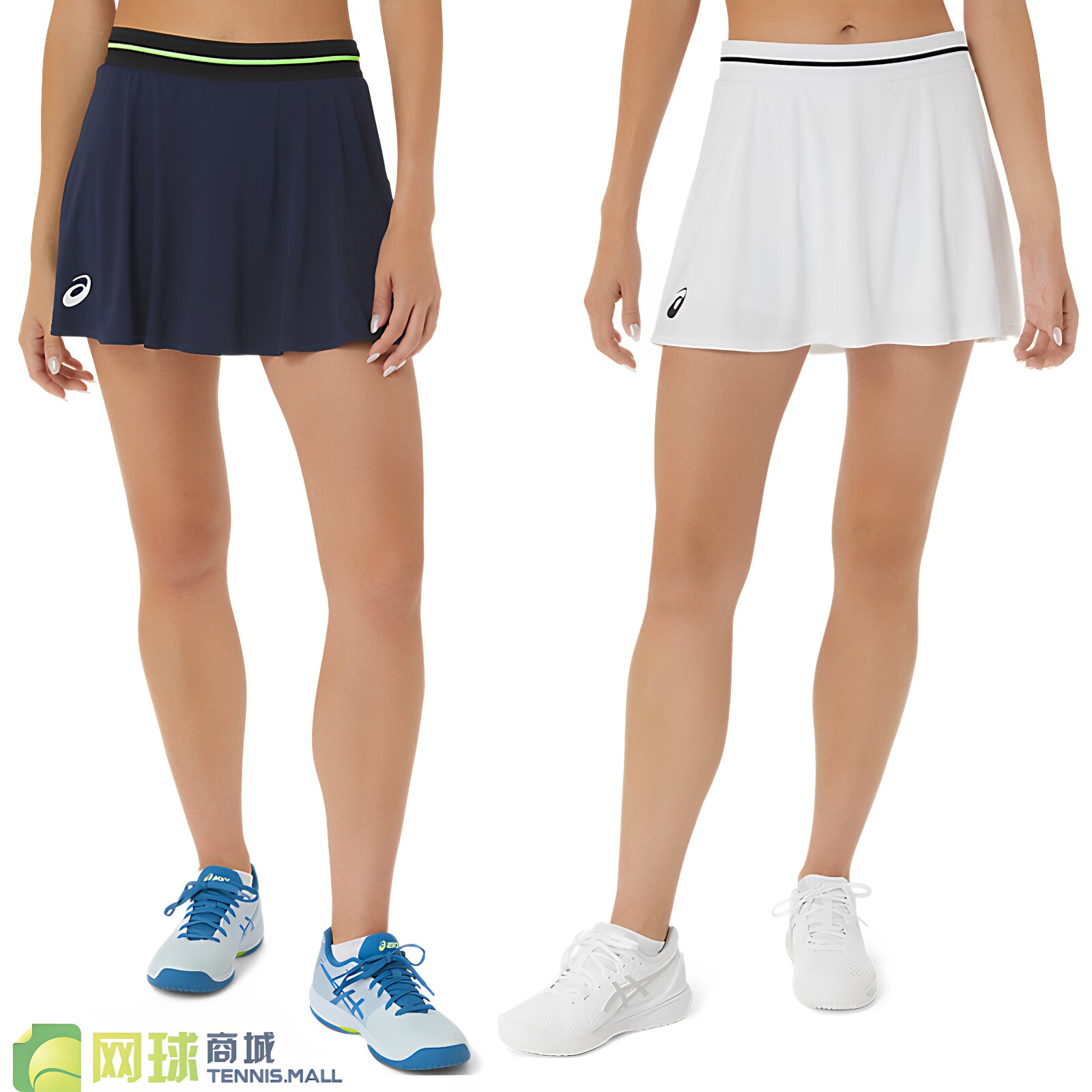 ASICS亚瑟士女子网球裙24年温网新款松紧抽绳速干半身裙2042A252 - 实物图