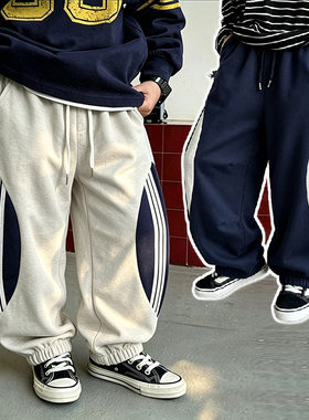 儿童休闲运动裤宽松舒适中大童