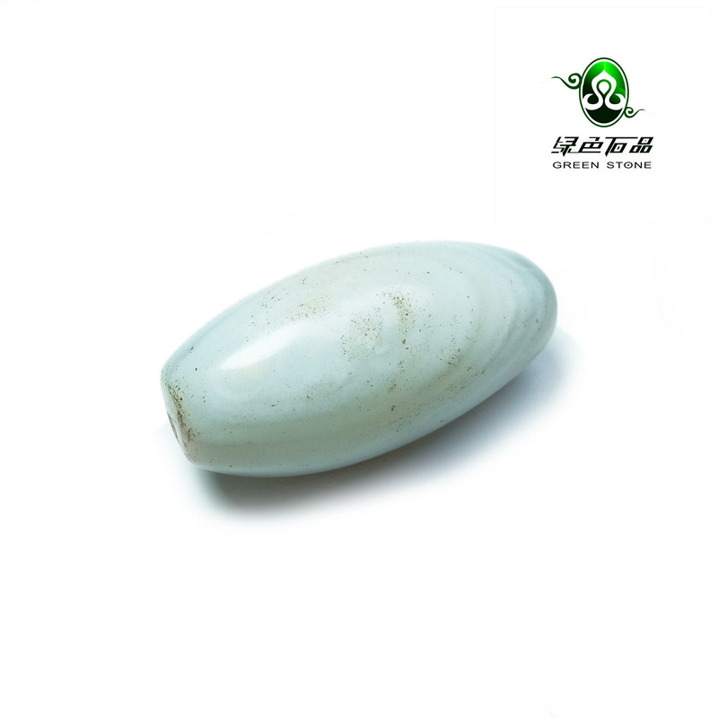 实物拍照wp362 不还价 大规格配珠 清代白色缠丝老玛瑙珠子