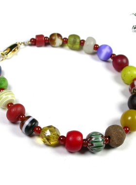 古法老琉璃多宝手链不还价