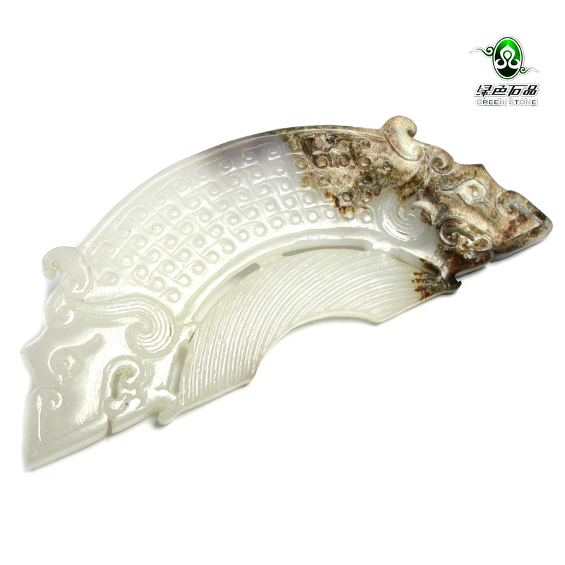 实物拍照jp1162不还价羊脂白玉天然和田玉仿汉代玉簧送证书