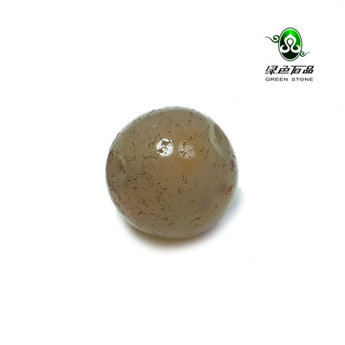 实物拍照wp646 不还价 高古DIY老玛瑙浅糖色圆配珠古珠子