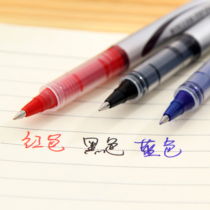爱好 直液式签字笔 AH-2000A子弹头走珠中性笔水性笔0.5黑蓝红色