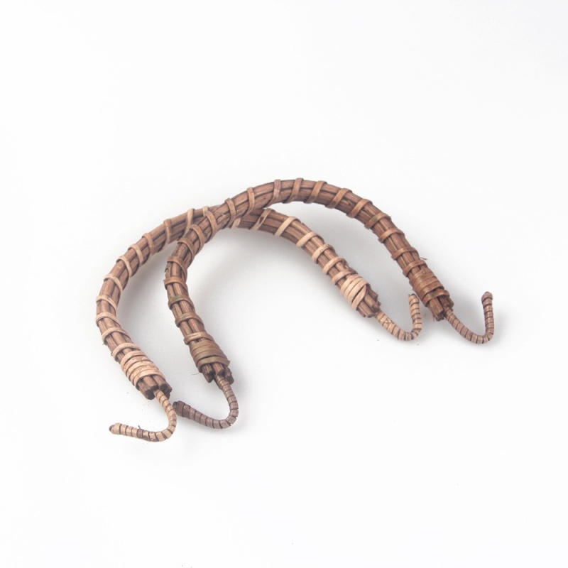 茶壶提梁把手茶具配件茶壶提壶藤提手 茶壶手柄日式塑料竹制铜制