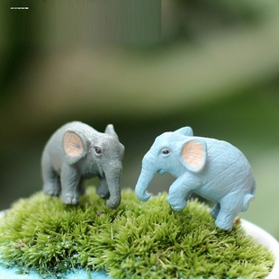 微景观摆件仿真动物玩具模型野生动物园大象