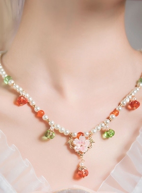 古风项链汉服璎珞配饰简约软璎珞中国风复古春夏仙气项饰汉元素