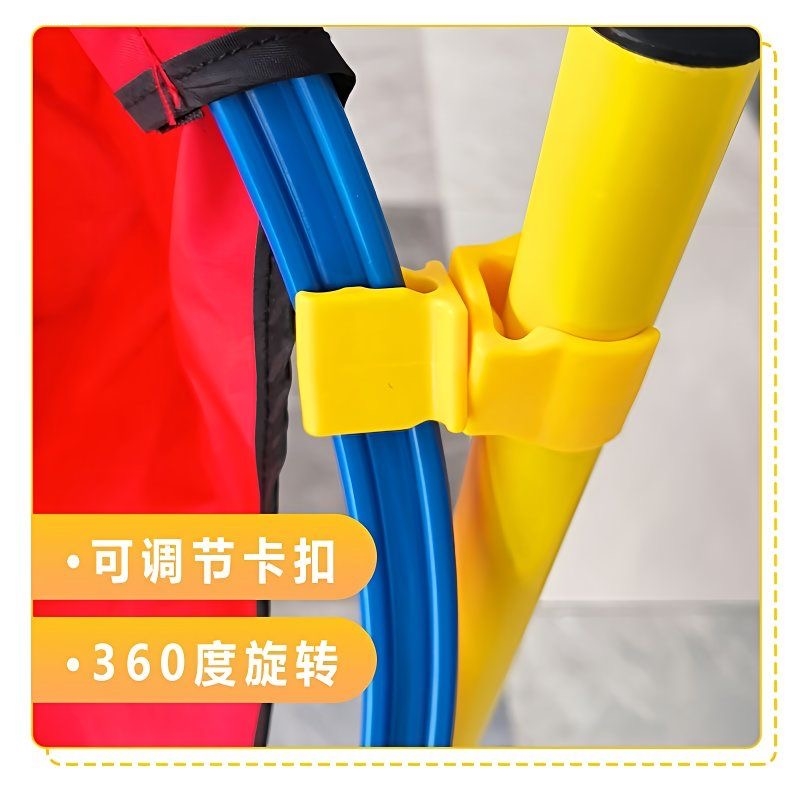 体能环与标志杆连接卡子 足球训练障碍物敏捷圈标志杆多功能卡扣