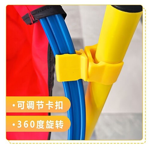 体能环与标志杆连接卡子 足球训练障碍物敏捷圈标志杆多功能卡扣