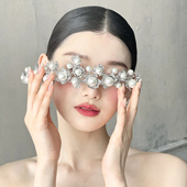 水舞A5303 重工高级感轻奢新娘皇冠头饰水钻珍珠公主王冠婚纱配饰