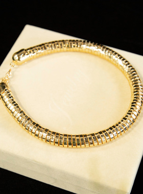 水舞D1209新娘项链新款金色可调节项圈结婚礼服个性写真配饰品