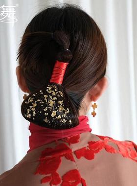 水舞U2081 金箔纸中式新娘头饰金箔碎片手工结婚晨袍秀禾装饰配饰