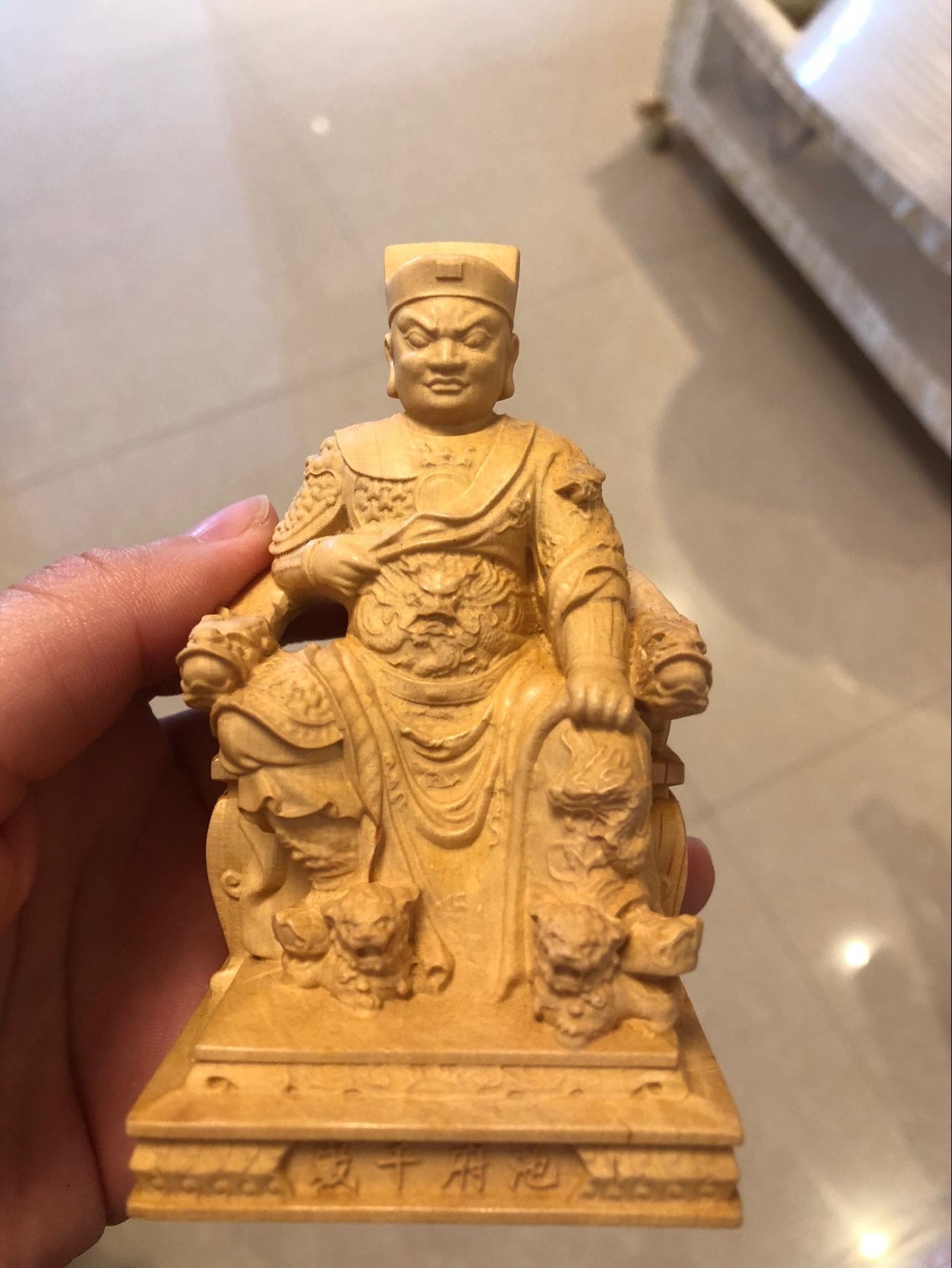 黄杨木雕实木雕刻精雕工艺品五府王爷五府千岁池范李吴朱王摆件