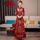 秀禾服婚服2025新款 婚纱敬酒服小个子嫁衣秋冬出阁服 新娘结婚中式