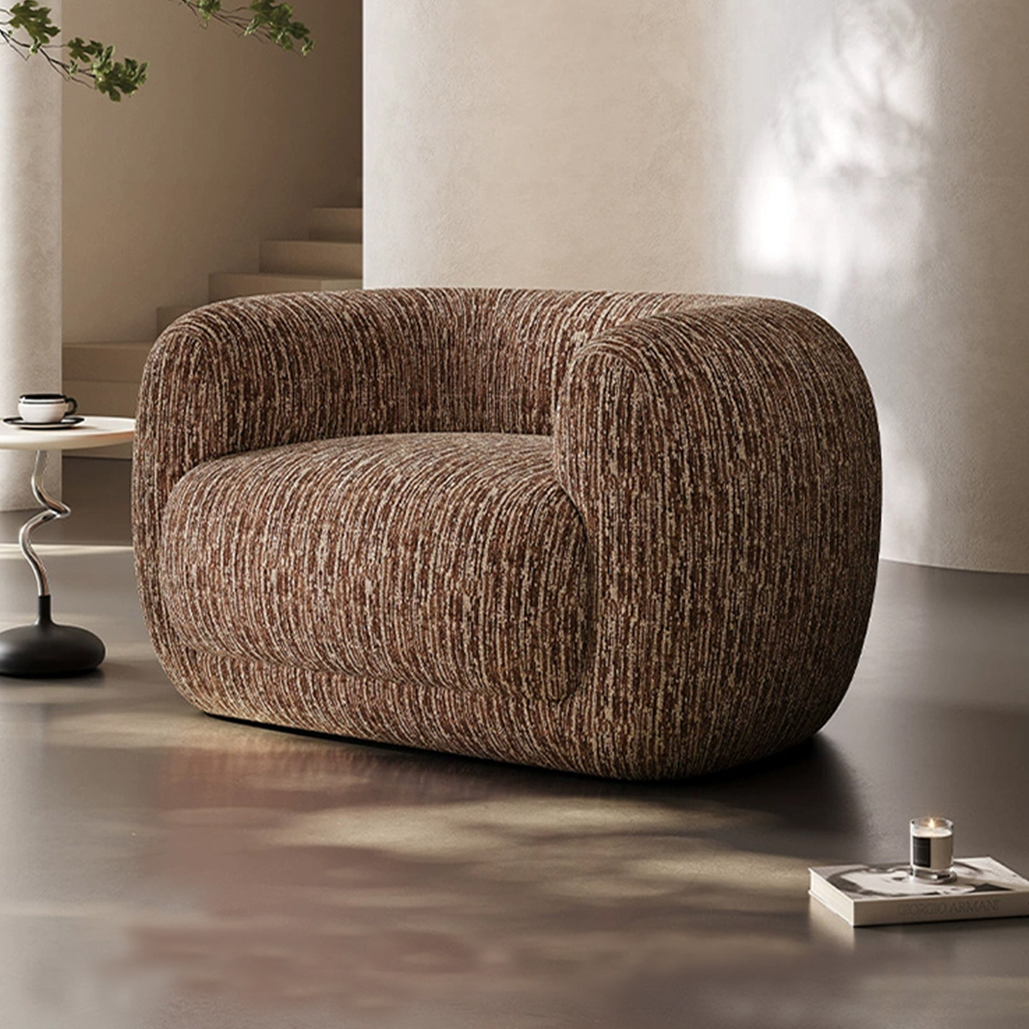 简约轻奢复古设计师单人沙发椅客厅家用休闲椅小户型阳台懒人沙发,住宅家具,布艺沙发,淘宝优惠券,粉丝福利购,淘宝优惠卷