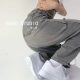 Осенние джинсы, ретро штаны, европейский стиль, свободный прямой крой, в американском стиле