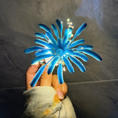 [成品]扭扭棒烟花发夹成品发光节日亲子活动新年礼物