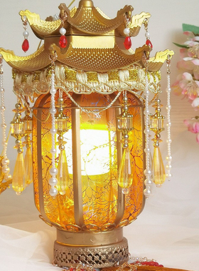 汉服手提宫灯古风拍照道具灯笼装饰新年中秋花灯配饰成品