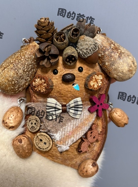 成品云南榼藤豆荚娃娃创意手工小众文创家居桌面摆件礼物闺蜜