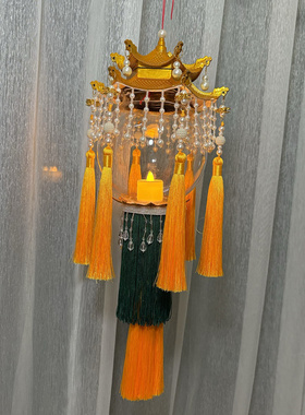 手工灯笼羊角灯明瓦灯故宫灯diy材料包成品古画灯拍摄道具现货