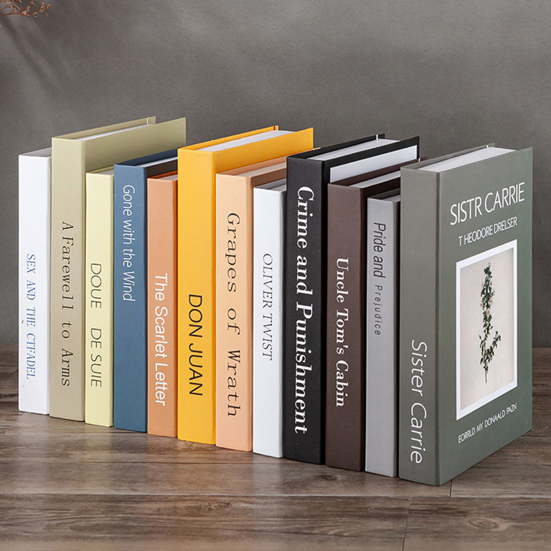 现代简约假书装饰品仿真书摆设创意样板房道具书模型客厅装饰书本