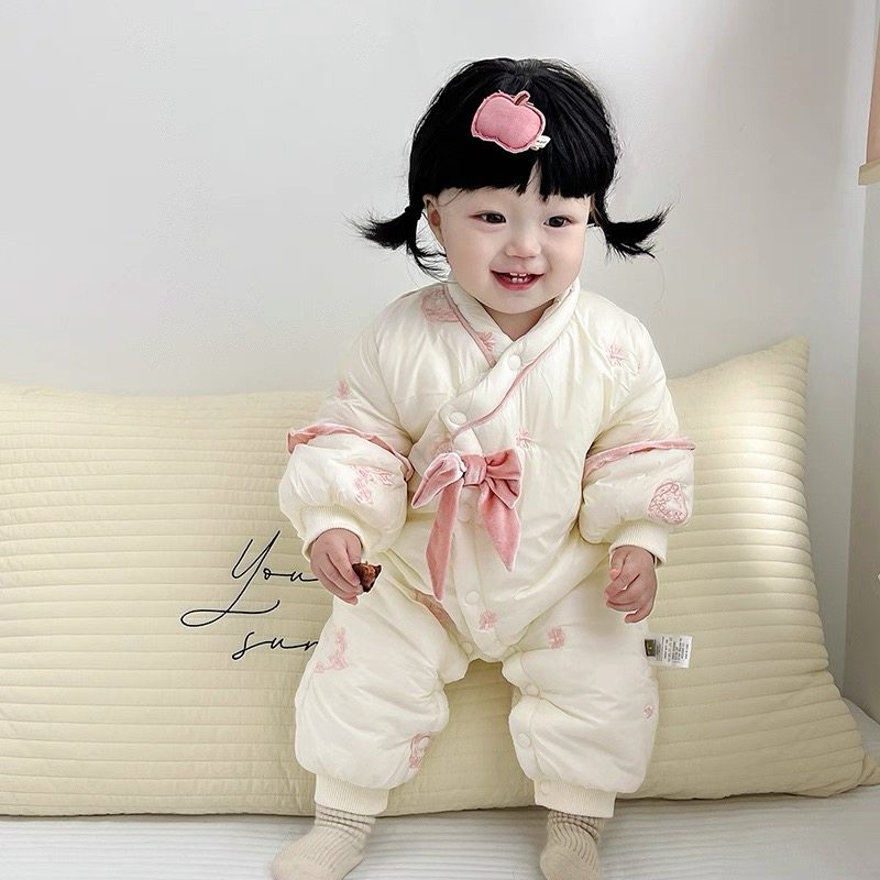2025新款婴儿衣服加厚女宝宝连体衣公主加绒夹棉棉服外出爬服,童装/婴儿装/亲子装,连身衣/爬服/哈衣,淘宝优惠券,粉丝福利购,淘宝优惠卷